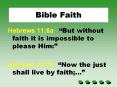 Bible Faith PowerPoint PPT Presentation