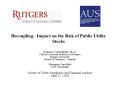 Decoupling: Impact on the Risk of Public Utility Stocks PowerPoint PPT Presentation