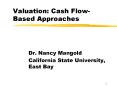 Valuation: Cash Flow-Based Approaches PowerPoint PPT Presentation