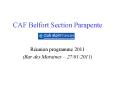 CAF Belfort Section Parapente PowerPoint PPT Presentation