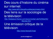 CI 380 Sociologie du cin