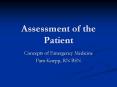 Assessment of the Patient PowerPoint PPT Presentation
