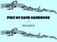 PIKE MS BAND HANDBOOK PowerPoint PPT Presentation