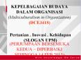 KEPELBAGAIAN BUDAYA DALAM ORGANISASI (Multiculturalism in Organization) (DCE3418)  (PERJUMPAAN BERSEMUKA KEDUA  PowerPoint PPT Presentation