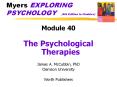 Myers EXPLORING PSYCHOLOGY  (6th Edition in Modules) PowerPoint PPT Presentation