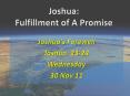 Joshua: Fulfillment of A Promise PowerPoint PPT Presentation
