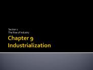 Chapter 9 Industrialization