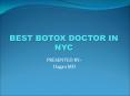 Best Botox Doctor in New York PowerPoint PPT Presentation