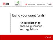 Using your grant funds