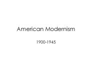 American Modernism