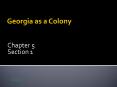 Georgia as a Colony PowerPoint PPT Presentation
