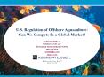 U.S. Regulation of Offshore Aquaculture: Can We Compete In a Global Market? PowerPoint PPT Presentation
