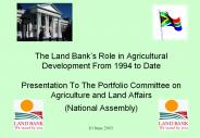 The Land Bank