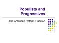Populists and Progressives PowerPoint PPT Presentation