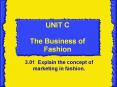 UNIT C The Business of Fashion PowerPoint PPT Presentation
