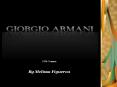Giorgio Armani PowerPoint PPT Presentation