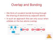 Overlap and Bonding