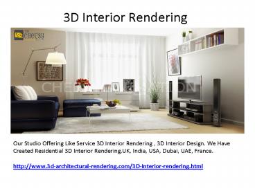 3D Interior Rendering