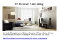 3D Interior Rendering PowerPoint PPT Presentation