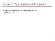 Lecture 22: Synchronization