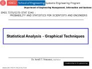 Statistical Analysis - Graphical Techniques