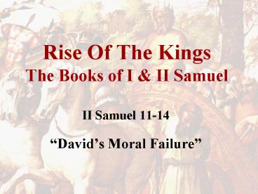 Rise Of The Kings The Books of I