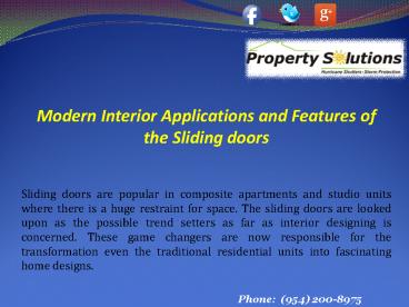 Modern Interior Sliding doors