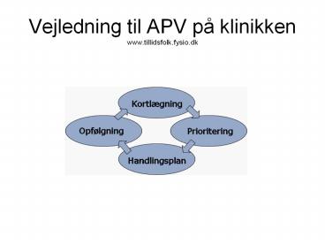 Vejledning til APV p