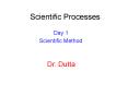 Scientific Processes PowerPoint PPT Presentation
