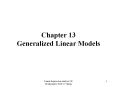 Chapter 13 Generalized Linear Models PowerPoint PPT Presentation