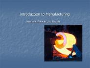 Introduction to Manufacturing