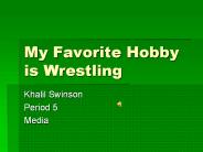 My Favorite Hobby is Wrestling