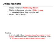 Project 3 extension: Wednesday at noon