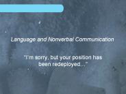 Language and Nonverbal Communication