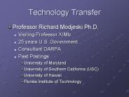Technology Transfer