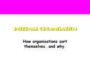 INTERNAL ORGANISATION