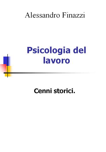 Psicologia del lavoro