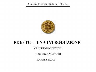 Nessun titolo diapositiva