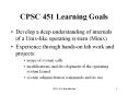 CPSC 451 Learning Goals PowerPoint PPT Presentation