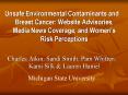 Unsafe Environmental Contaminants and Breast Cancer: Website Advisories, Media News Coverage, and Women PowerPoint PPT Presentation
