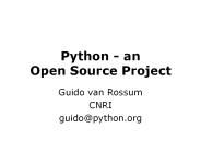 Python - an Open Source Project