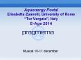 Aquenergy Portal Elisabetta Zuanelli, University of Rome  PowerPoint PPT Presentation