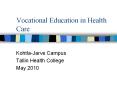 Vocational Education in Health Care PowerPoint PPT Presentation