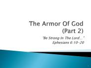 The Armor Of God (Part 2)