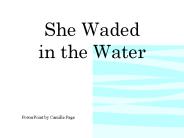 She Waded in the Water