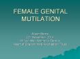 FEMALE GENITAL MUTILATION PowerPoint PPT Presentation