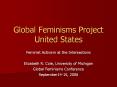 Global Feminisms Project United States PowerPoint PPT Presentation