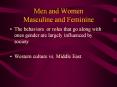 Men and Women Masculine and Feminine PowerPoint PPT Presentation
