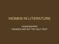 WOMEN IN LITERATURE PowerPoint PPT Presentation