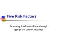 Five Risk Factors PowerPoint PPT Presentation